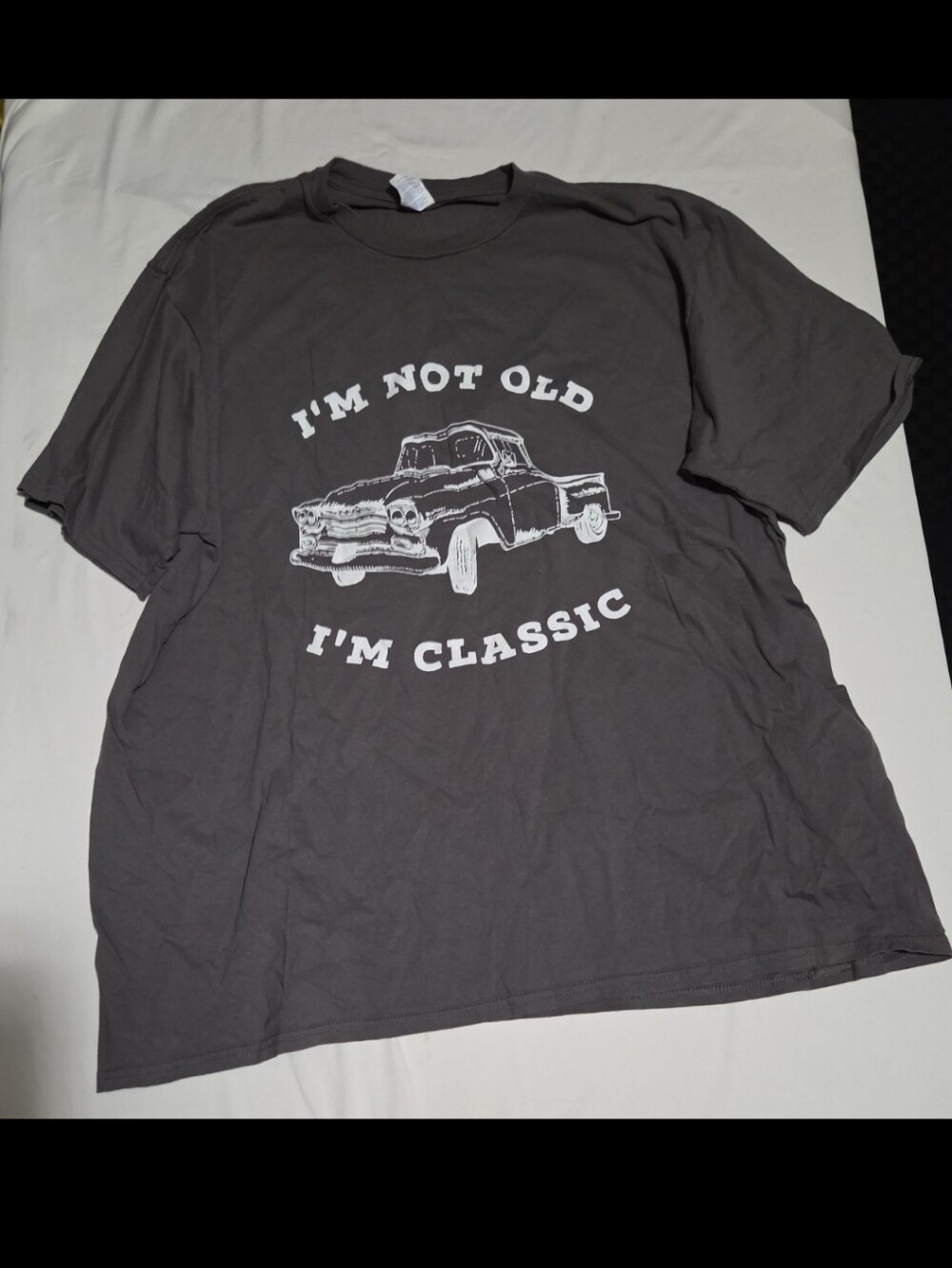 Port & company mens 2X grey classic car shirt #19
